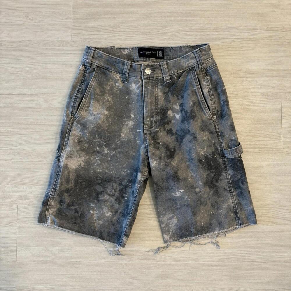 Men’s Abercrombie & Fitch Cami Shorts Size 28 Utility Carpenter Y2K CutOff Skate